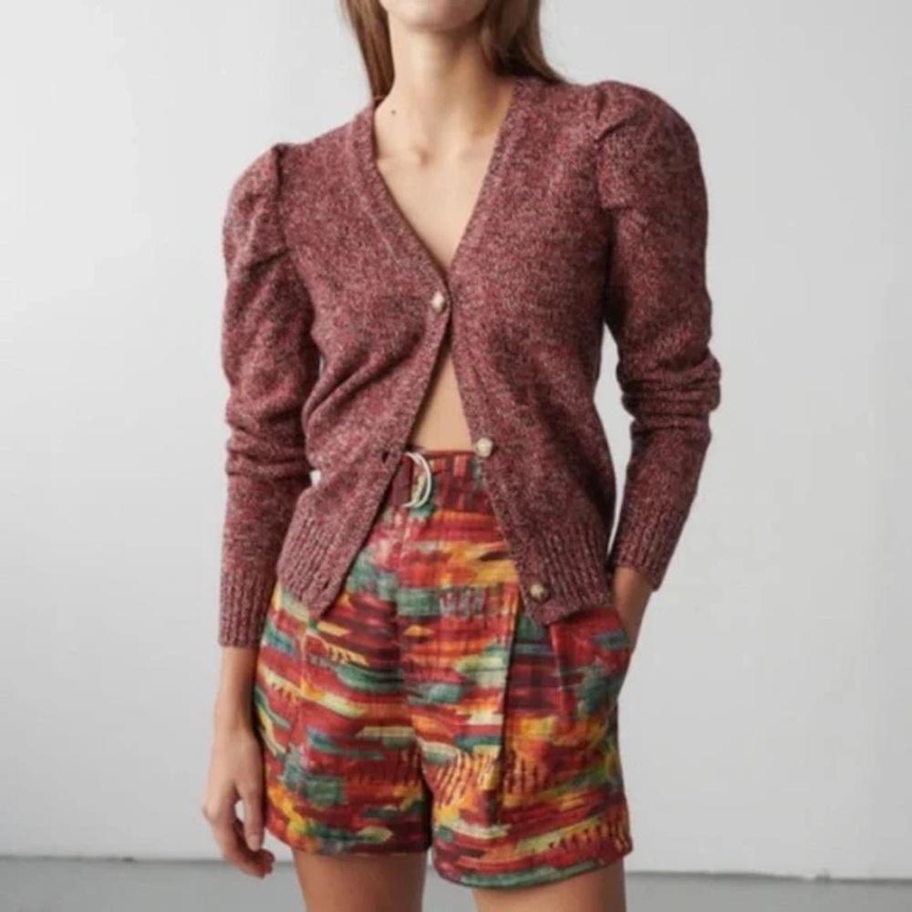 NWT CHUFY Cliff Wool Knit Cardigan OS $245